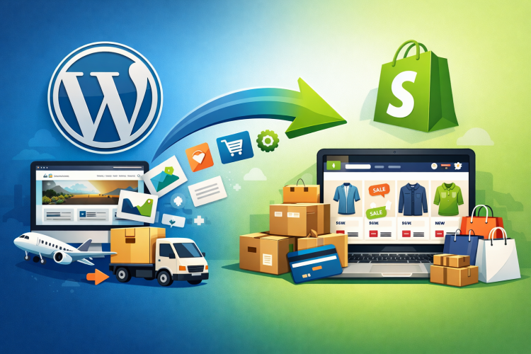 wordpress to shopify conversion and migration